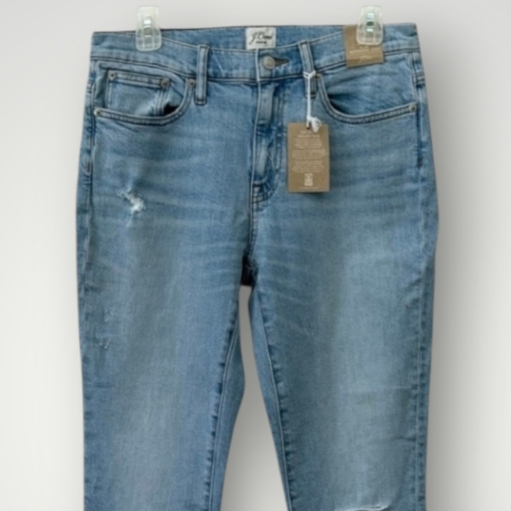 J. Crew Denim Womens Boyfriend Slim Distressed Jeans - Picture 3 of 8